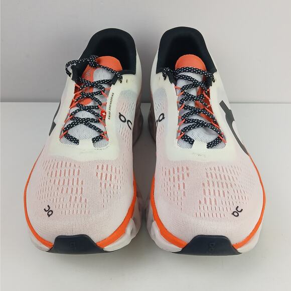 ON Men's SZ 11 Cloud monster 2 Road Running Shoe In White Flame EUC - Picture 5 of 9